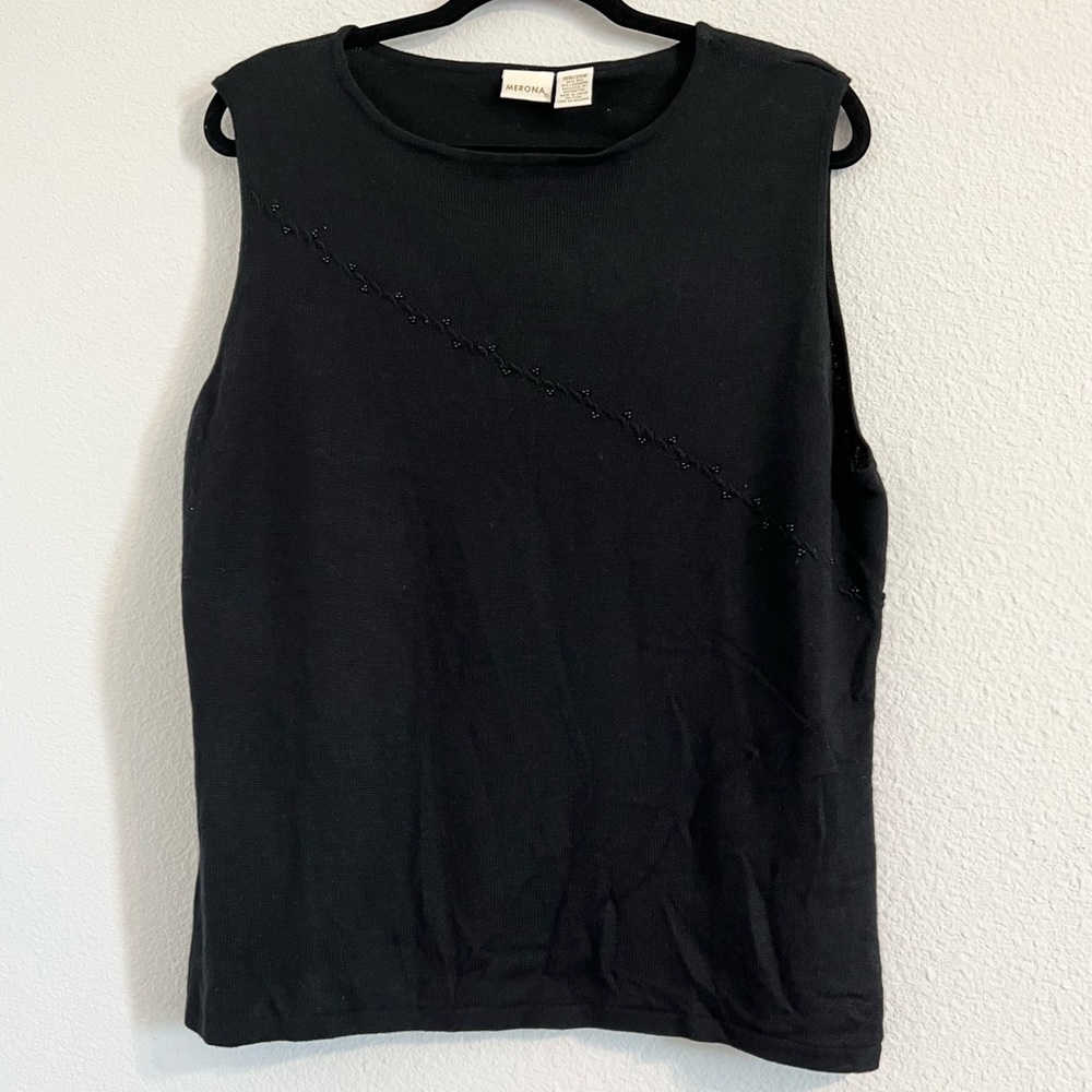 EUC Merona Silk Cashmere blend knit sleeveless top